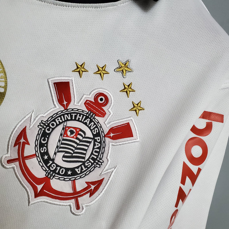 Camisa Nike Corinthians 2012 branca com patch do brasileirão masculina torcedor