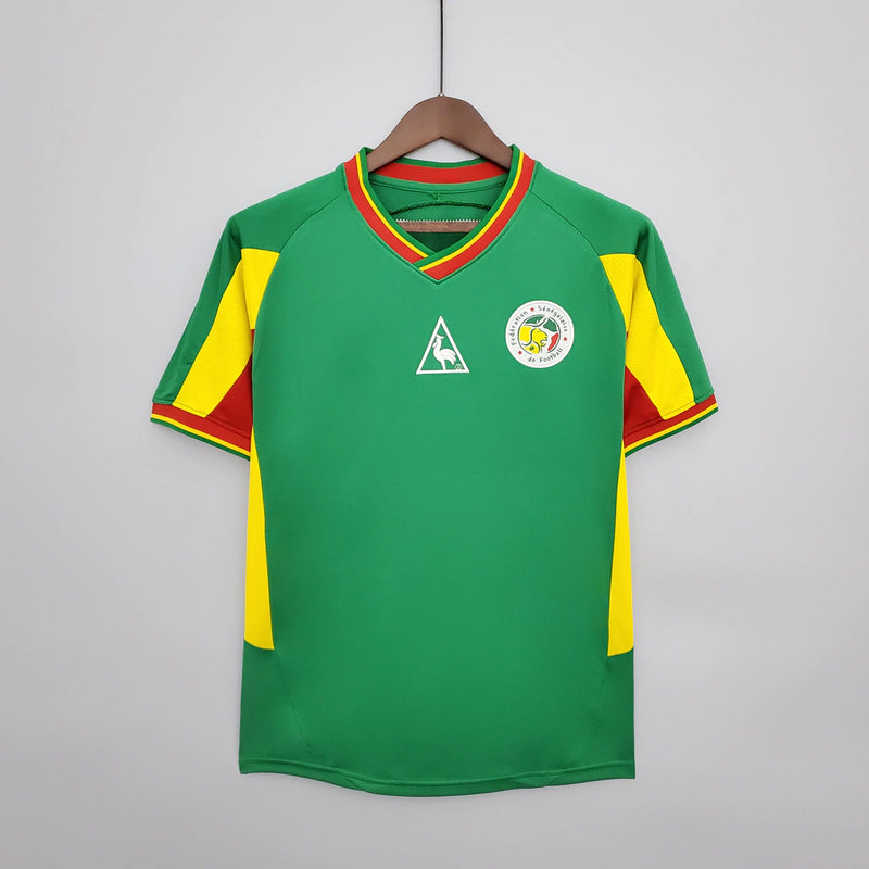 Camisa Senegal retrô 2002 2003 verde masculina titular seleção africana Copa do Mundo uniforme clássico futebol anos 2000Camisa Senegal 2002 retrô
Camisa Senegal Copa do Mundo 2002
Camisa Senegal verde titular
Camisa Senegal futebol retrô
Uniforme retrô seleção Senegal masculina