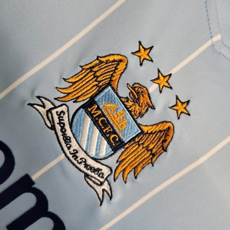 Camisa Manchester City Home (1) 2007/08 Le Coq Sportif Retrô Masculina