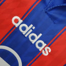 Camisa Bayern de Munique Home I 1995/97 Adidas Retrô Masculina - Azul e Vermelha