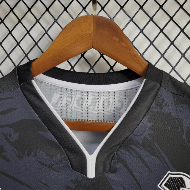 Camisa Santa Cruz Goleiro Away 2024/25 Torcedor Masculina oficial, cores do uniforme alternativo, escudo bordado, tecido leve e respirável