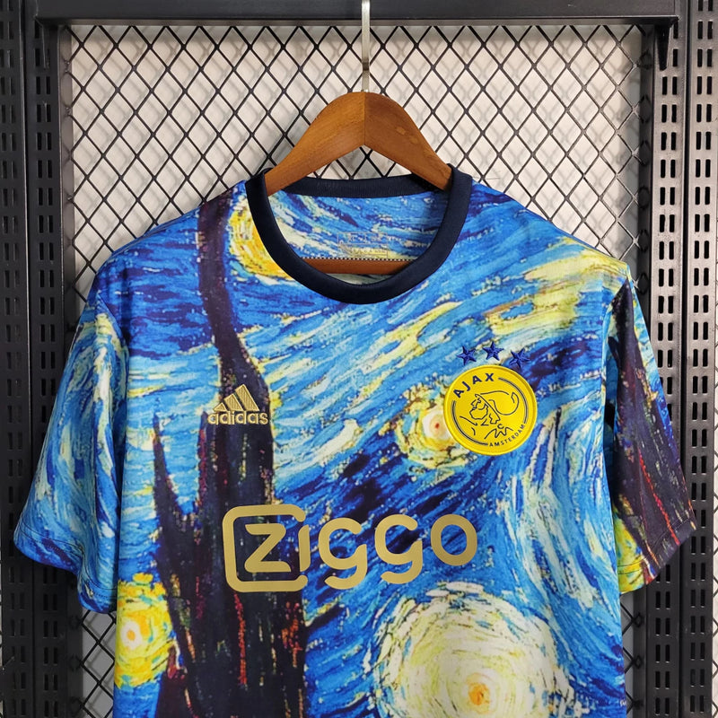 Camisa Ajax 'Van Gogh' 2023/24 Adidas Torcedor Masculina