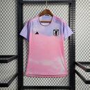 Camisa Japão Away II 2023/24 Adidas Torcedora Feminina Rosa – uniforme alternativo da seleção japonesa em tecido leve com tecnologia AEROREADY, disponível do tamanho PP ao GG, ideal para torcedoras, treinos e coleção.