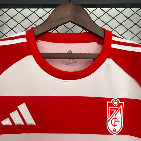 Camisa Granada Home I 2025/26 Adidas Torcedor Masculina - Vermelha e Branca