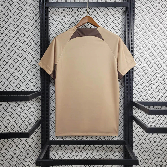Camisa Corinthians Treino 2024/25 Nike Torcedor Masculina - bege
