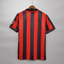 Camisa AC Milan Home I 1996/97 Lotto Retrô Masculina - Vermelha e Preta