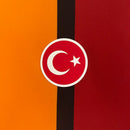 Camisa Galatasaray Home I 2024/25 Puma Torcedor Masculina Laranja com detalhes em vermelho, escudo do clube, design moderno e confortável para torcedores apaixonados.