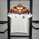 Camisa Alemanha Home I 1994/95 Adidas Retrô Masculina branca com detalhes em preto, vermelho e amarelo – modelo histórico para colecionadores e torcedores.