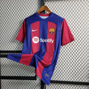 Camisa Barcelona Home I 2023/24 Nike Torcedor Masculina - Grená e Azul