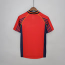Camisa Espanha Retrô I Home 1998 Torcedor Masculina - Vermelho