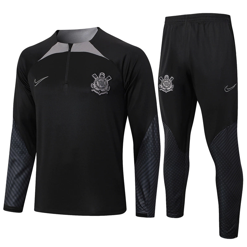 Conjunto Corinthians Nike 24/25 Agasalho e Calça Preto