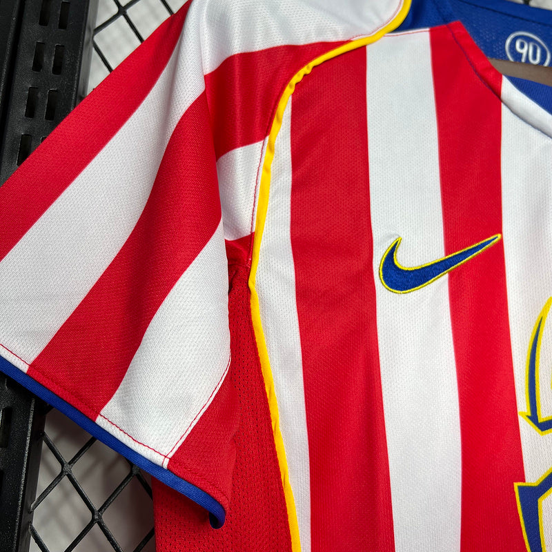 Camisa Retrô Atlético De Madrid 2004/05 - vermelha e branca