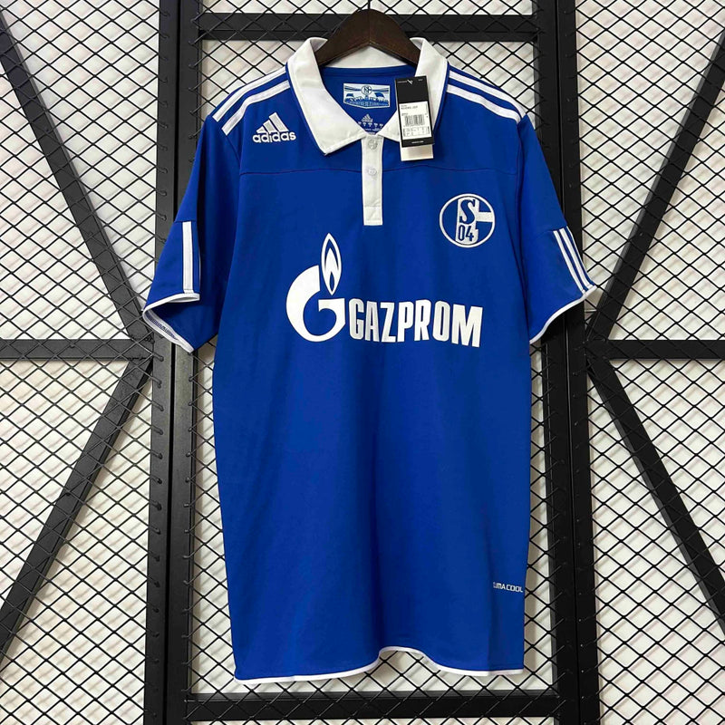 Camisa Schalke 04 Home I 2010/11 Adidas Retrô Masculina - Azul