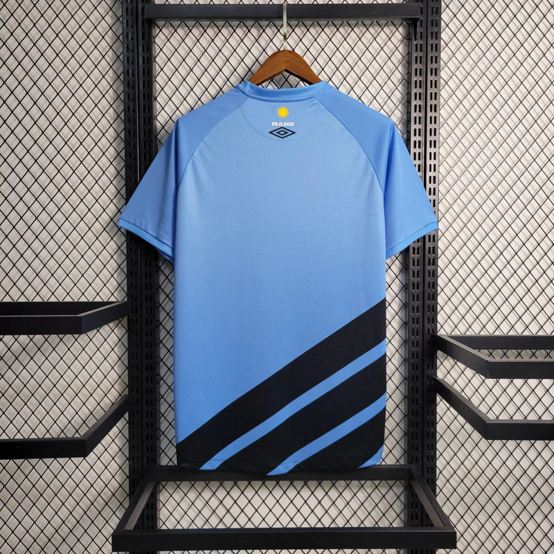 Athletico Paranaense Third (3) 2023/24 Umbro Torcedor Masculina azul com escudo oficial bordado e logo Umbro estampado, modelo diferenciado e moderno do clube paranaense.