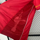 Camisa Sevilla Away II 2003/04 Joma Retrô Masculina - Vermelha