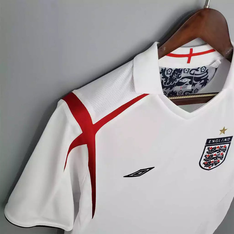 Camisa Inglaterra Retrô I Home 2006 Branca