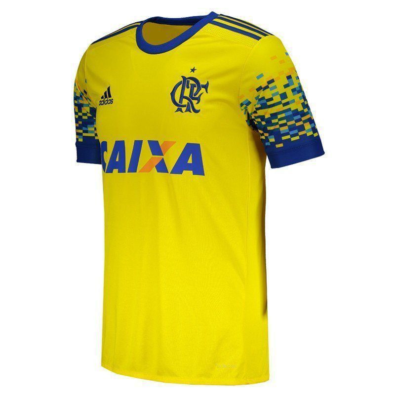 Camisa Flamengo III 2017/18 Adidas Torcedor Masculina - amarela