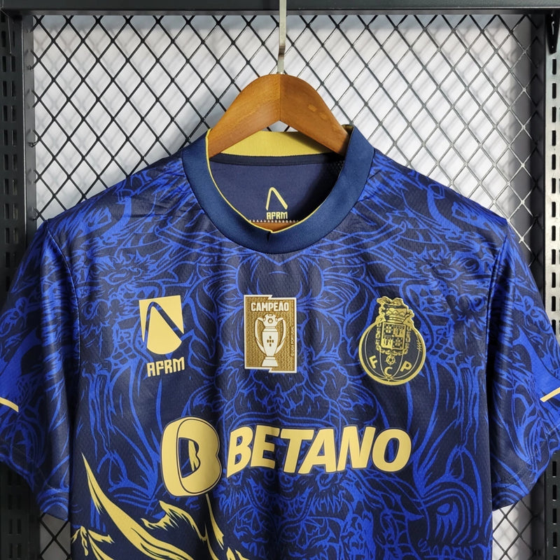Camisa FC Porto Special Edition 22/23 - C/Patch - Torcedor Masculina - Azul e Dourado