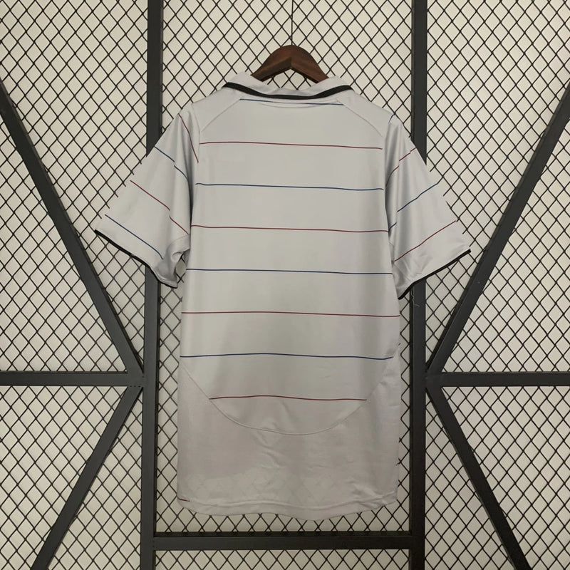 Camisa Barcelona Away (2) 2003/04 Nike Retrô Masculina cinza