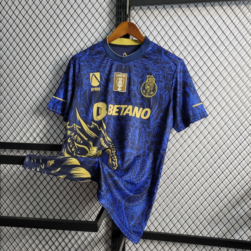 Camisa FC Porto Special Edition 22/23 - C/Patch - Torcedor Masculina - Azul e Dourado