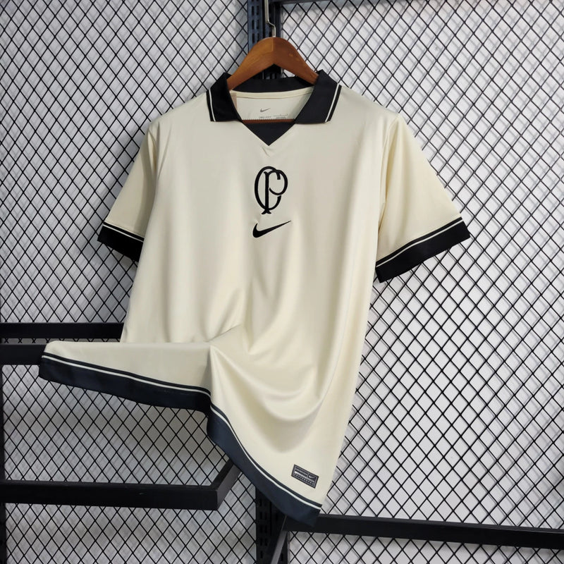 Camisa Corinthians Edição 110 Anos 2023/24 Torcedor Masculina vista traseira, design comemorativo 110 anos