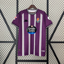 Camisa Real Valladolid l 24/25 Torcedor Masculina Kappa  Branca/Roxa