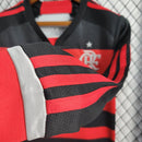 Kit Infantil Flamengo Home (1) 2024/25 Adidas Manga Longa
