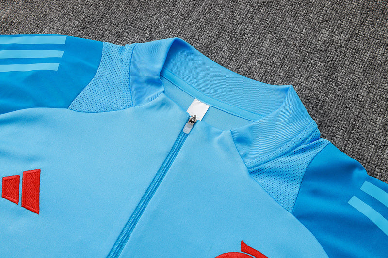 Conjunto Flamengo Treino 2025/26 Adidas masculino Azul Claro
