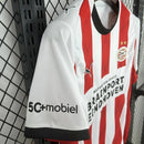 Camisa PSV Home I 2025/26 Puma Torcedor Masculina - Vermelha e Branca
