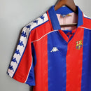 Camisa Barcelona Home I 1994/95 Kappa Retrô Masculina - Grená e Azul