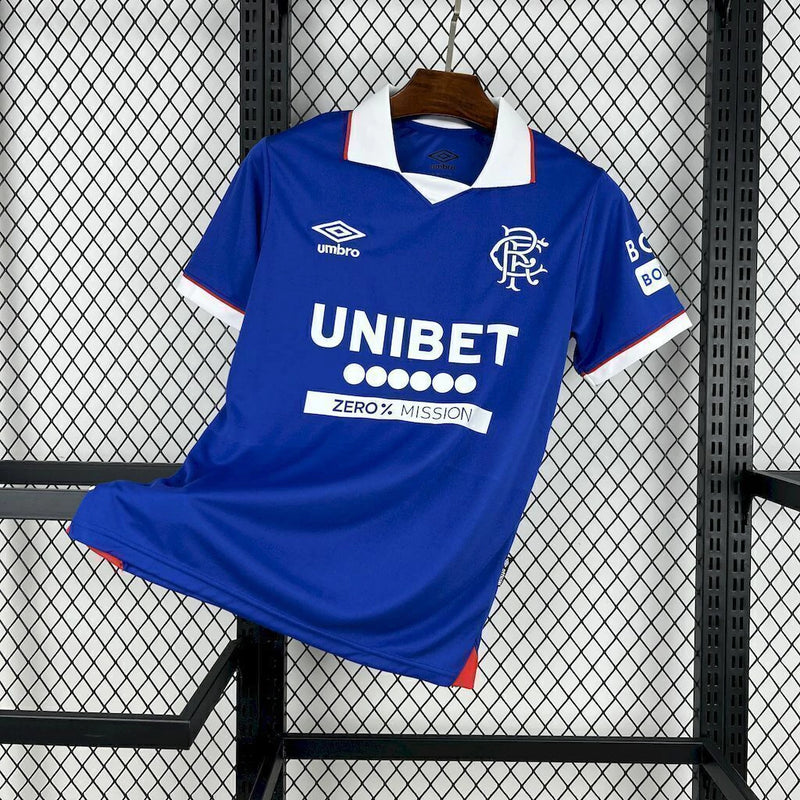 Camisa Rangers Home I 2025/26 Castore Torcedor Masculina Azul, design clássico e confortável, símbolo de tradição e paixão pelo Rangers FC.”