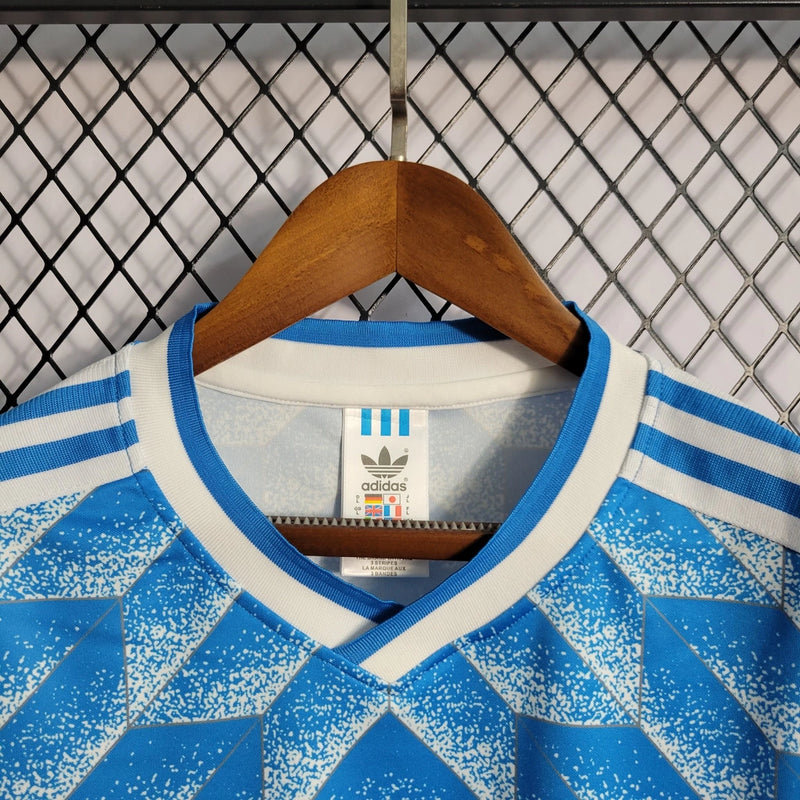 Camisa Retro Holanda II - 1988 Torcedor masculina - azul