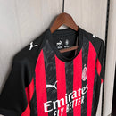 Camisa AC Milan Home I 2025/26 Puma Torcedor Masculina - Preta e Vermelha