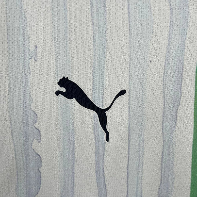 Camisa Monterrey Away II 2025/26 Puma Torcedor Masculina Branca, uniforme Rayados, futebol mexicano, escudo bordado, conforto e estilo para torcedores"