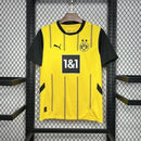 Camisa Borussia Dortmund Home 2024/25 Torcedor Masculina Puma oficial amarela com detalhes em preto e escudo bordado