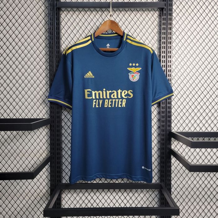 Camisa Benfica 2023/24 Adidas  Torcedor Masculina Edição Comemorativa - Azul