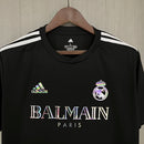 Camisa Real Madrid Balmain 2023/24 Adidas Torcedor Masculina - Preta